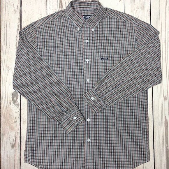 Men's Chaps Ralph Lauren Plaid Button Up LS Shirt - Picture 1 of 5